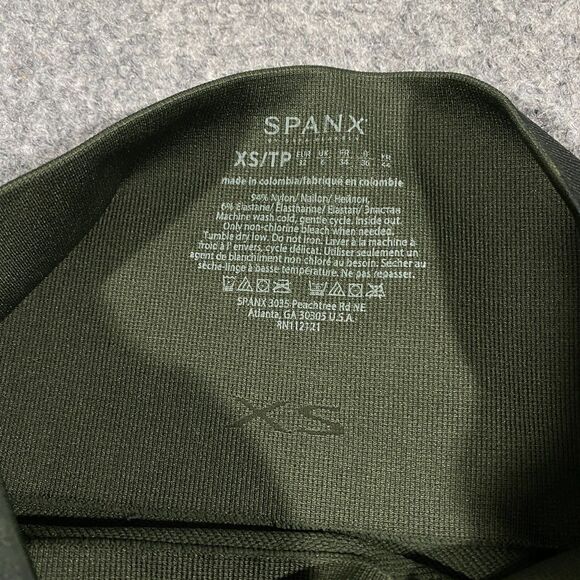 SPANX Look At Me Now Seamless High Rise Leggings Womens X-Small XS 0 Green Camo - Picture 11 of 16